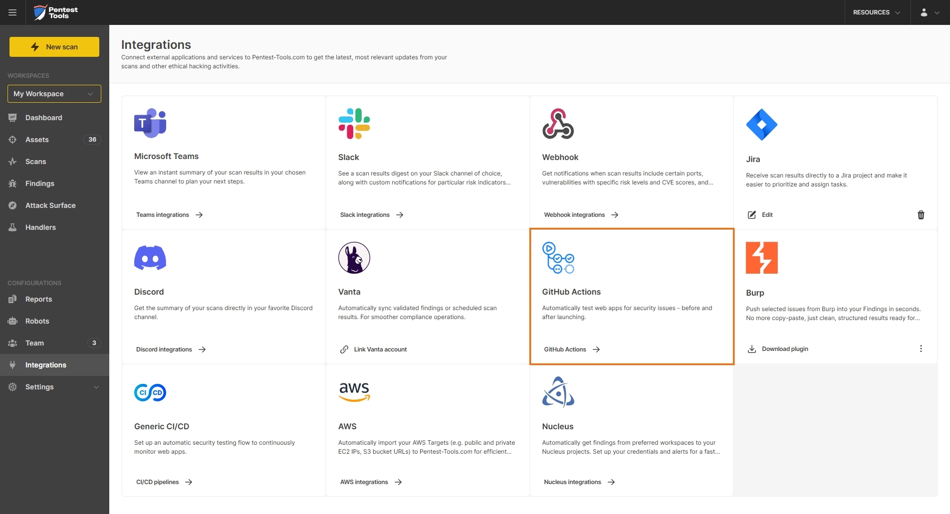 GitHub Actions Integration