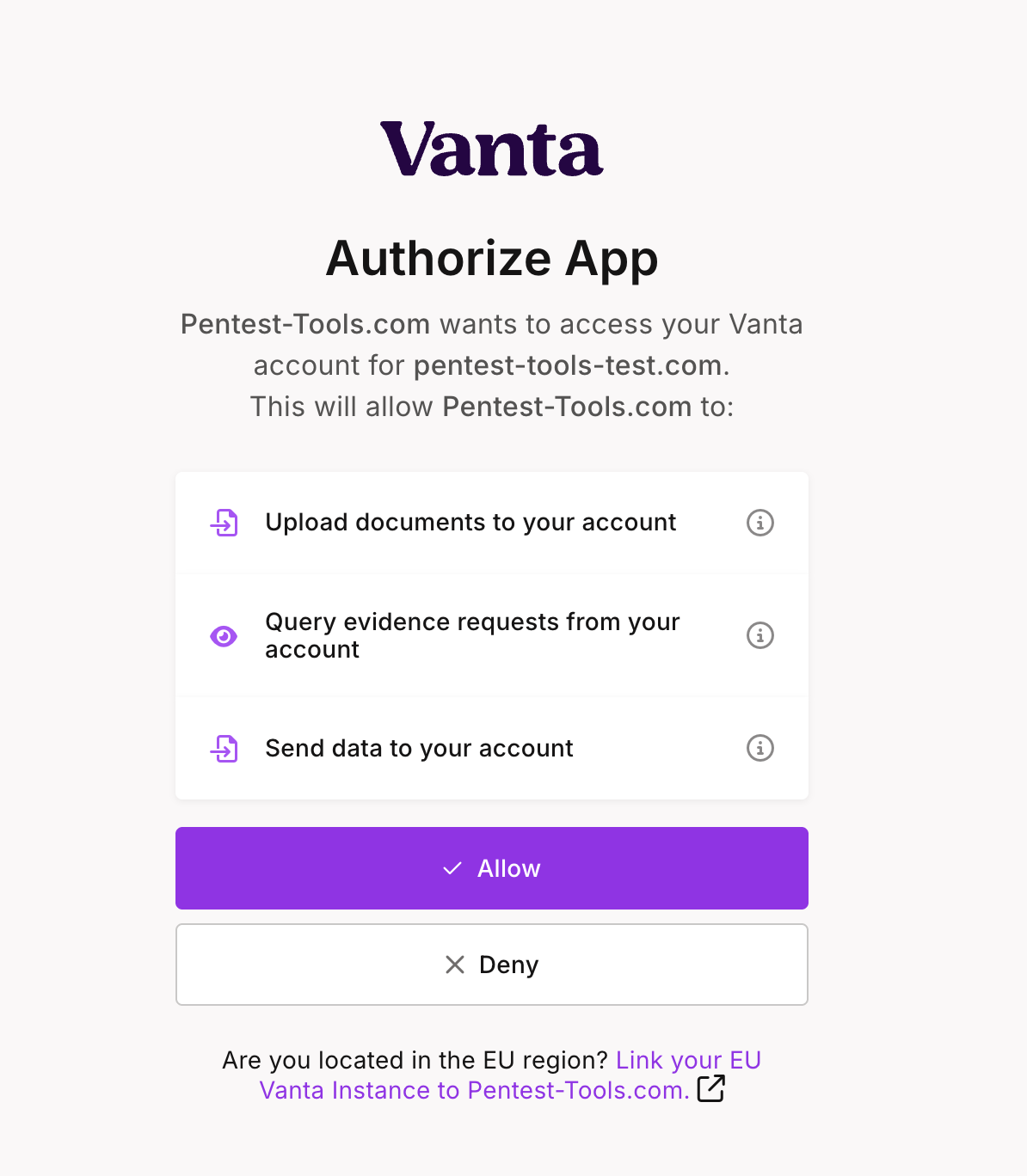 Vanta Integration